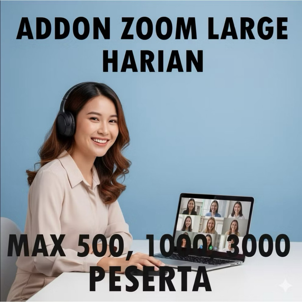 Upgrade Zoom Webinar 3000 Peserta ke Zoom Meeting 2 Arah