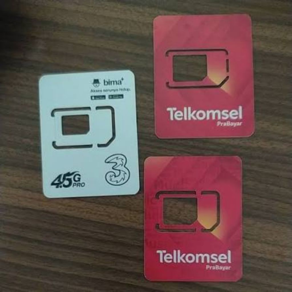 Cangkang bekas kartu perdana