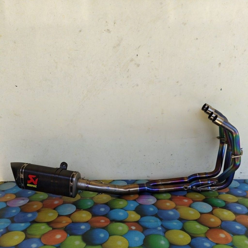 knalpot zx25r fullsytem header Titanium slincer Akrapovic