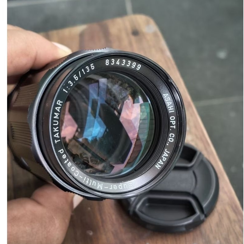 Lensa manual Takumar 135mm free mount Sony E
