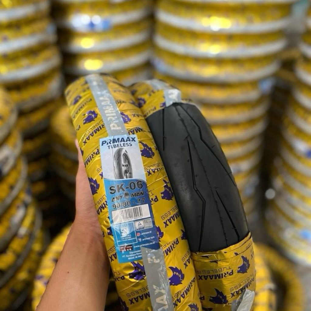 BAN PRIMAX SK 06 UKURAN 90/80 RING 14 TUBLESSS KUALITAS TERBAIK UNTUK SEMUA MOTOR BAN DONAT MATIC RI