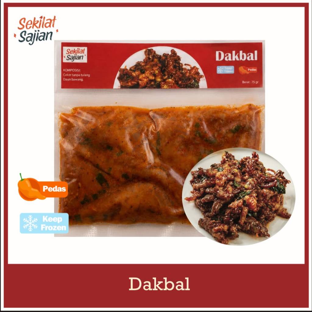 Sekilat Sajian - Dakbal | Ceker Tanpa Tulang | Ceker Pedas | Makanan Siap Saji | Frozen Food