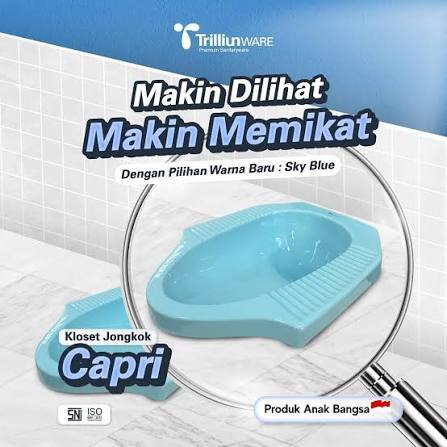 Closet Jongkok Trilliun CAPRI SERIES - Closet Jongkok Siram