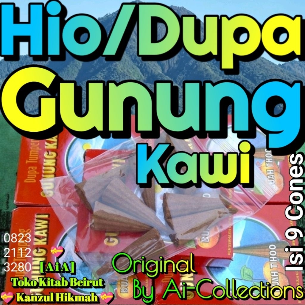 Ai-Kh9gkc > Hio Dupa Gunung Kawi Cap Buah Thoo Incense Cone Dupa Kerucut Ori Dgk Gkc By Ai-Collectio