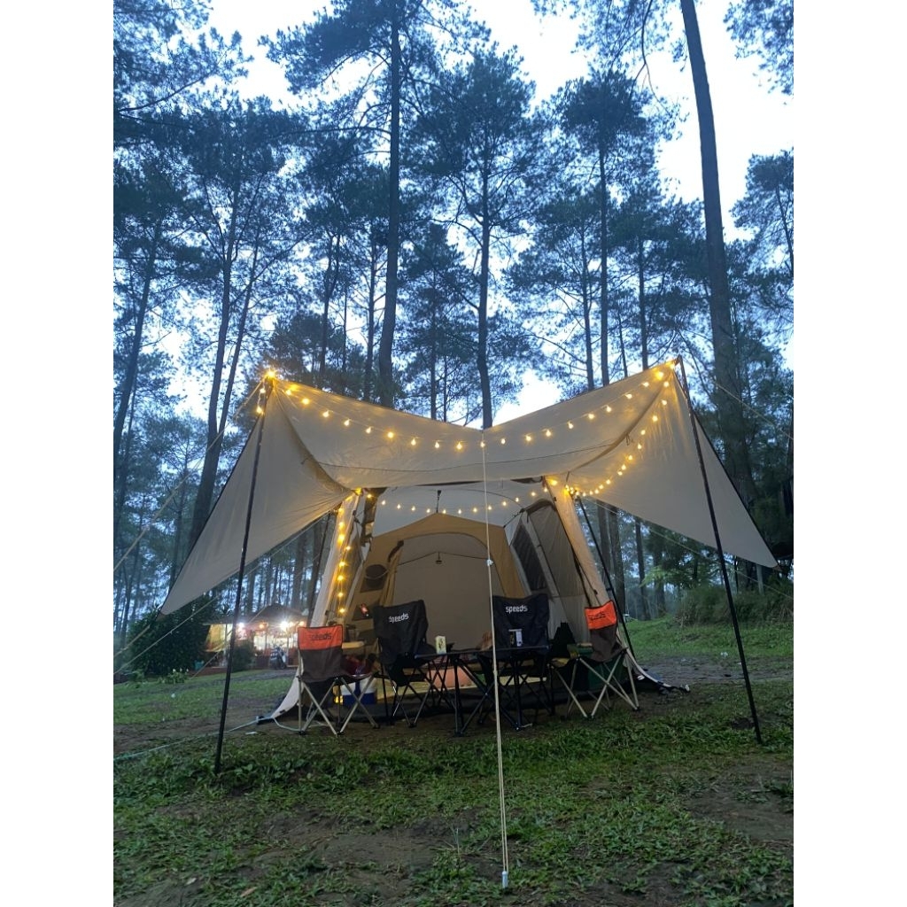 TENDA CAMPING ALLTREK ECLIPTA 4P WATERPROOF DOUBLE LAYER