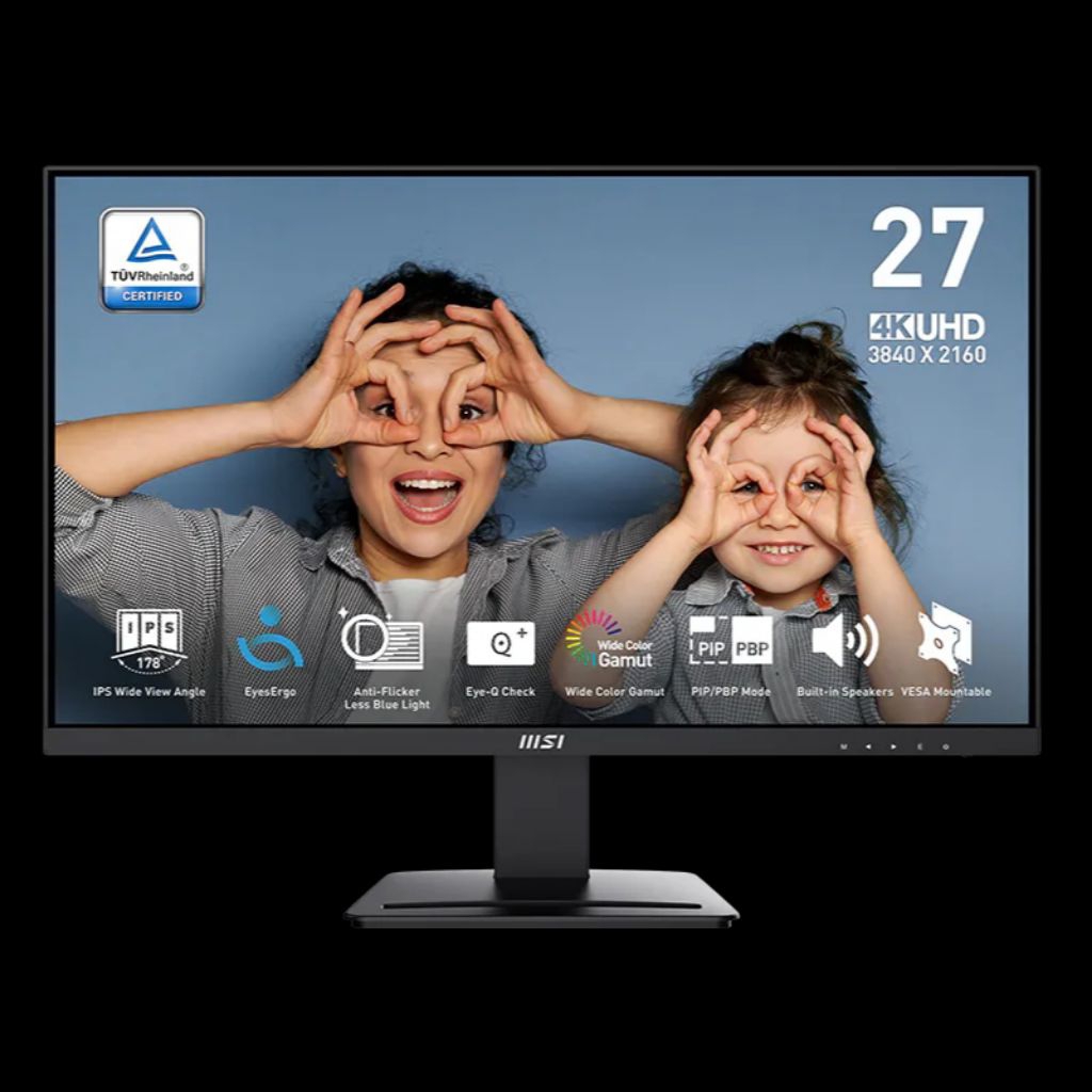 Monitor LED MSI PRO MP273U 4K UHD IPS 27" Inch 60hz 4ms HDMI DP For Laptop Komputer PC