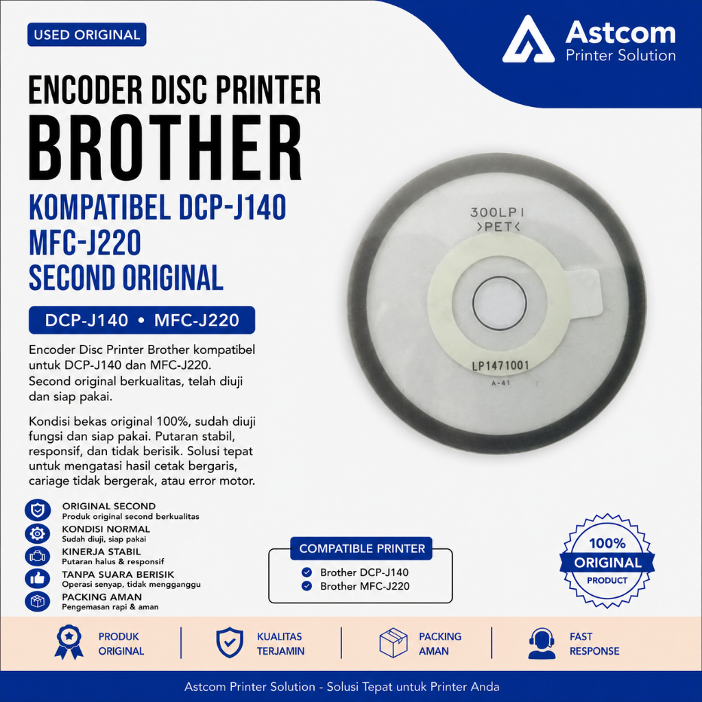 Encoder Disc Printer Brother DCP-J140 MFC-J220 Second Original | Sensor Encoder Disk Original Used T