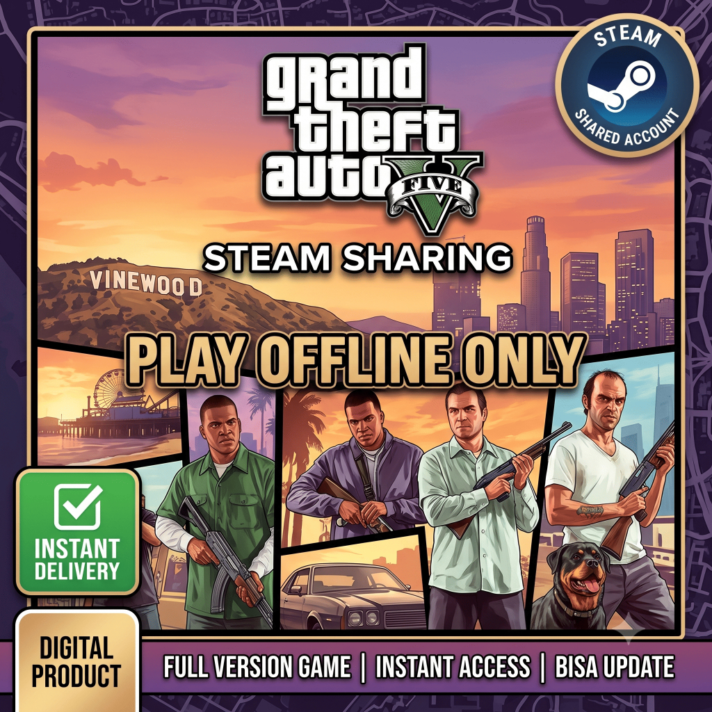 GTA 5 PC Original / Grand Theft Auto V Steam - Latest Update 2026
