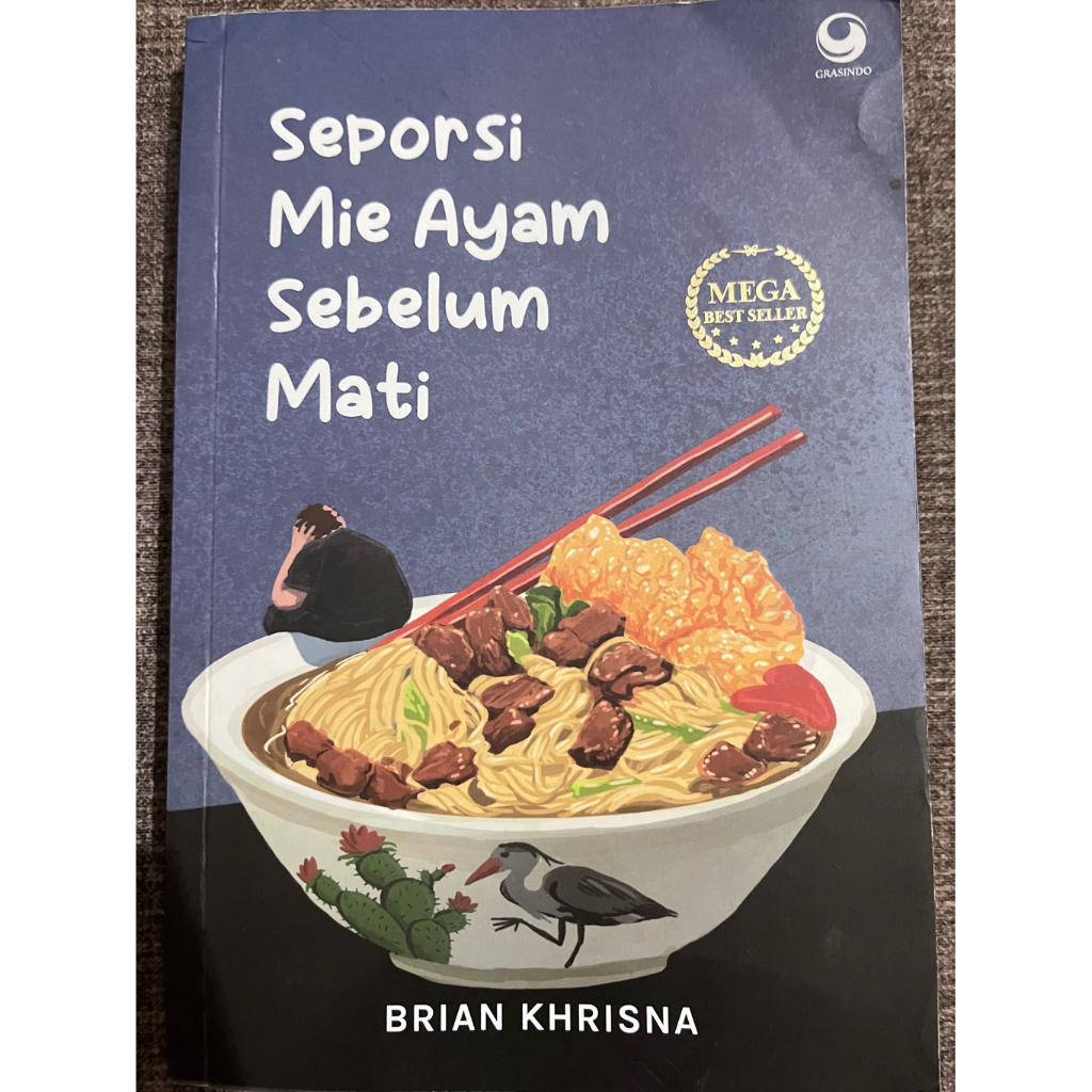 Preloved Novel Seporsi Mie Ayam Sebelum Mati - Brian Khrisna, Cerita Emosional & Alur Menarik