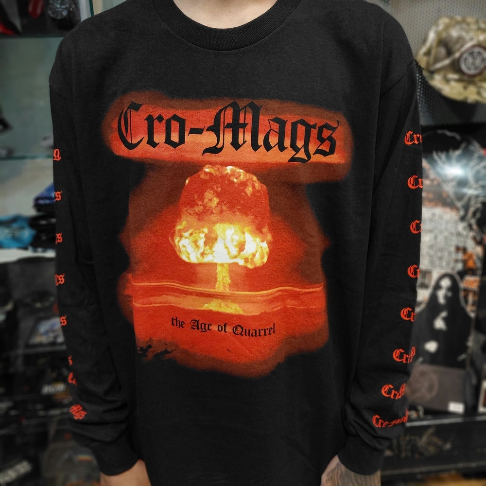 Longsleeve / Kaos Band CRO-MAGS - THE AGE OF QUARREL Official Merchandise Original