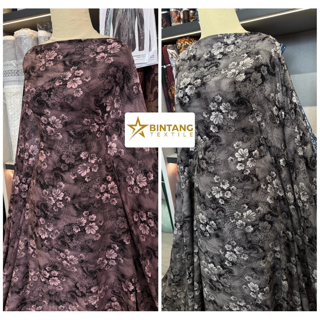 Kain Katun rayon viscose premium tebal / Bahan gamis tunik atasan outer