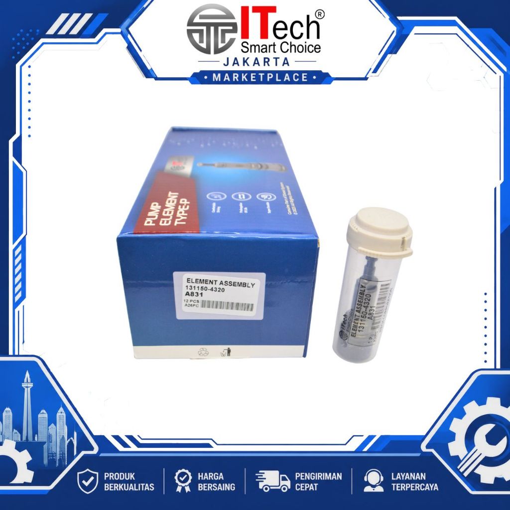 Plunger A831 ITECH ELF NKR NKR55 NKR66 4HF1 131150-4320 - Plunyer Element Injection Pump Bospom ELF 