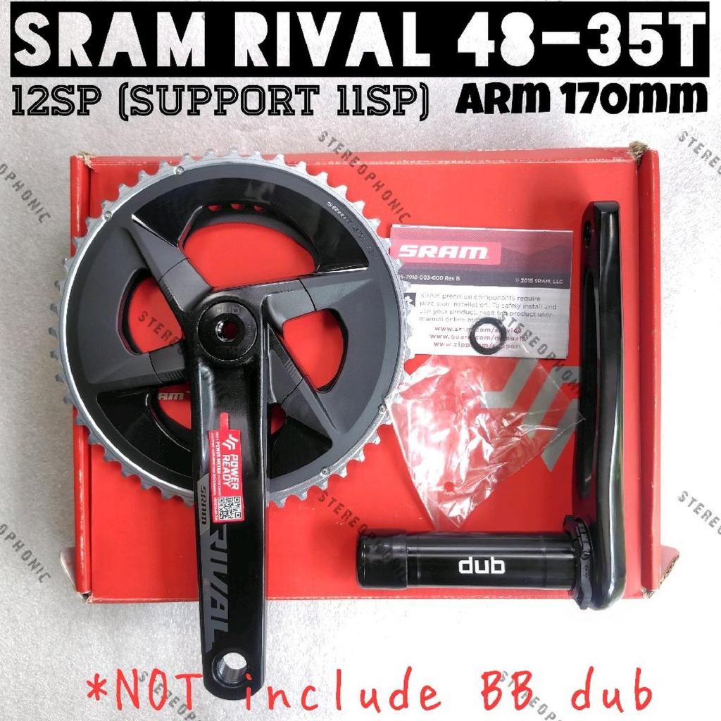 BNIB Crank SRAM RIVAL 48-35T Arm 170mm NOT include BB DUB Crank RIVAL 48-35T Crank Arm 170mm Crank S