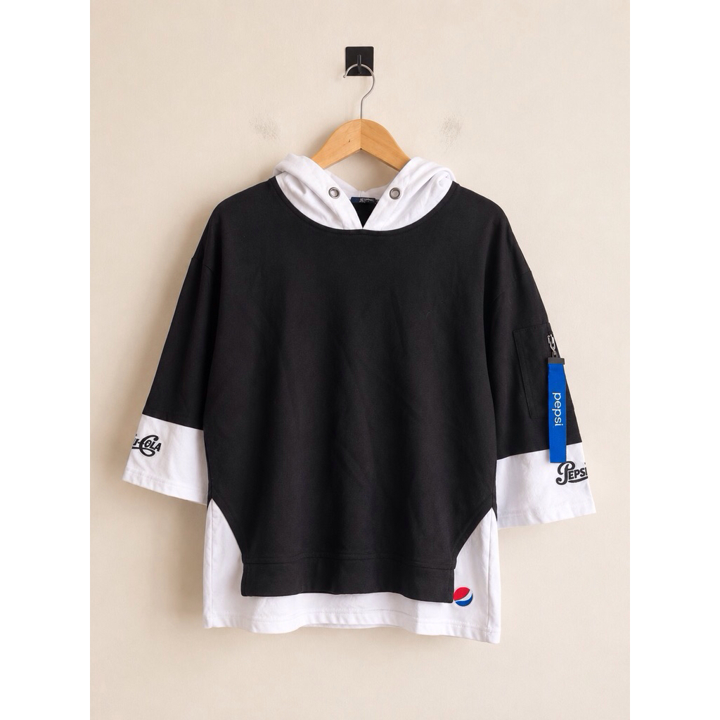 PL - Kaos Oversize Hoodie Pepsi