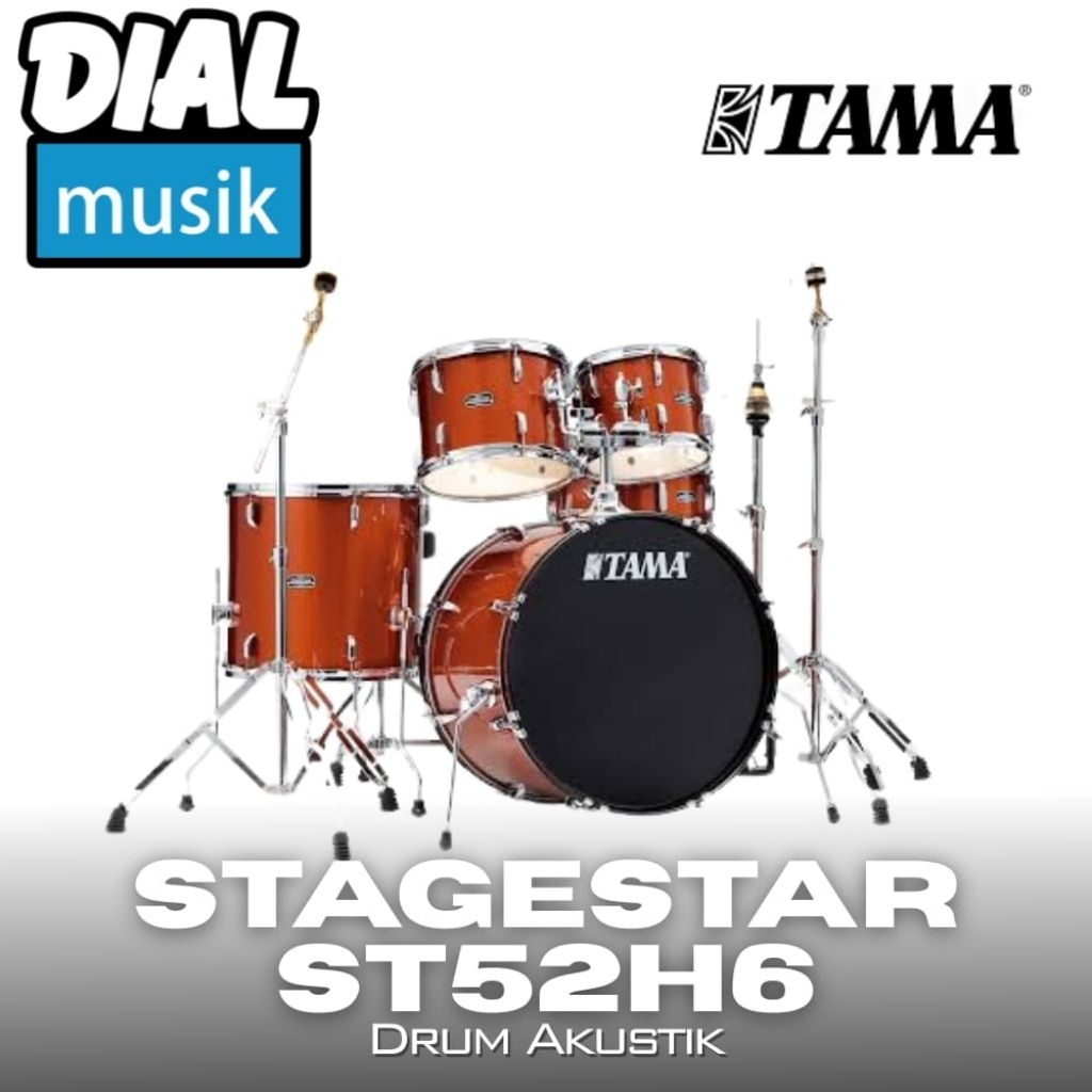 Tama Stage Star ST52H6 Drum Akustik Set Scorched Copper Sparkle (SCP) - Tama Stagestar Drumset / TAN