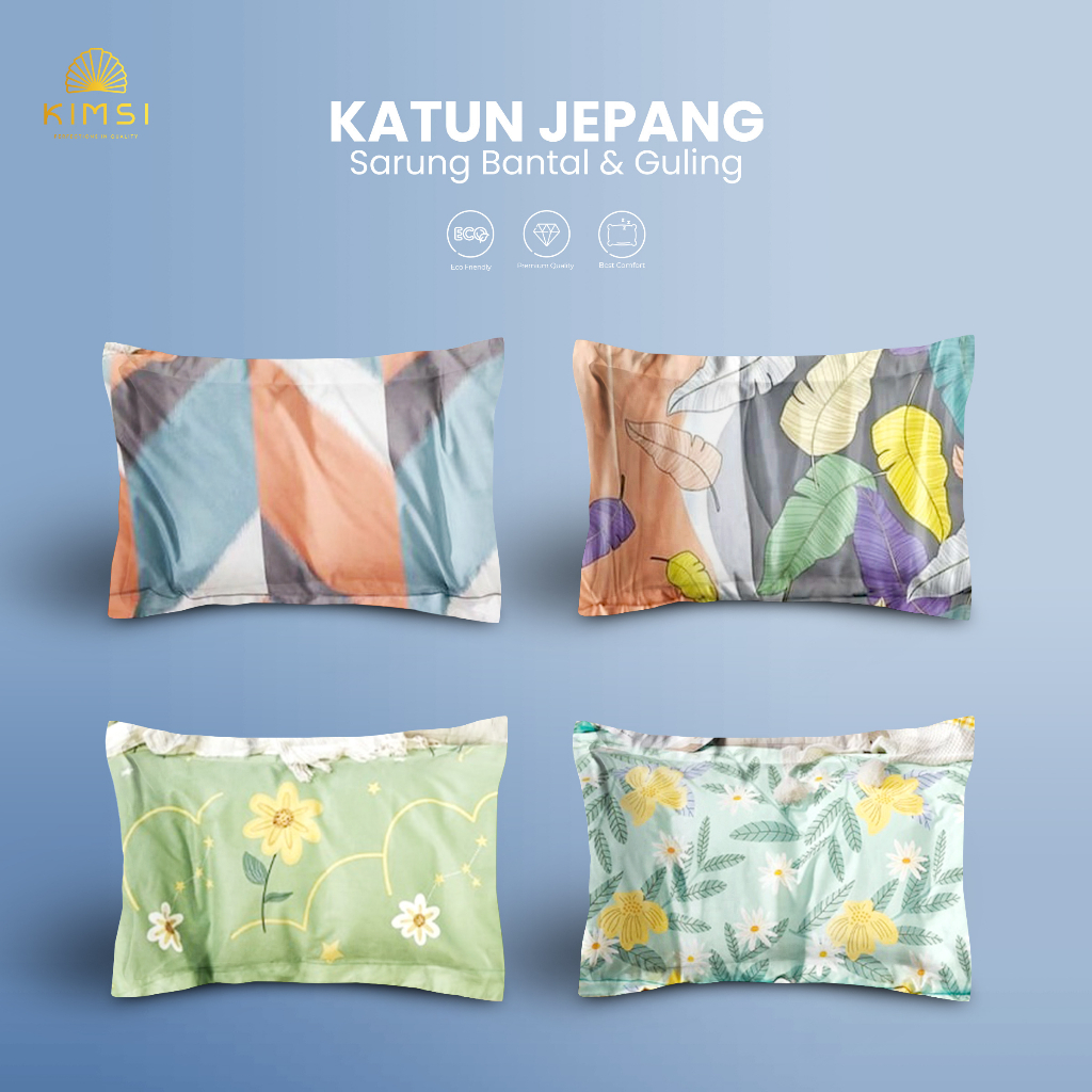 Promo sarung bantal katun jepang random / sarban katun jepang motif / sarung bantal katun / sarung g