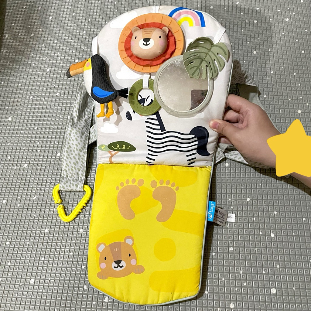 PRELOVED Taf Toys Savannah Play n Kick | TafToys Mainan Anak Bayi Baby Kursi Mobil Carseat Cermin Mi
