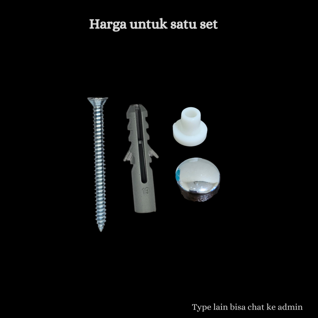 Baut Plunge Set Kamar Mandi TA2SV2 Original stainless anti karat– Sekrup Pemasangan Aksesori Kuat & 