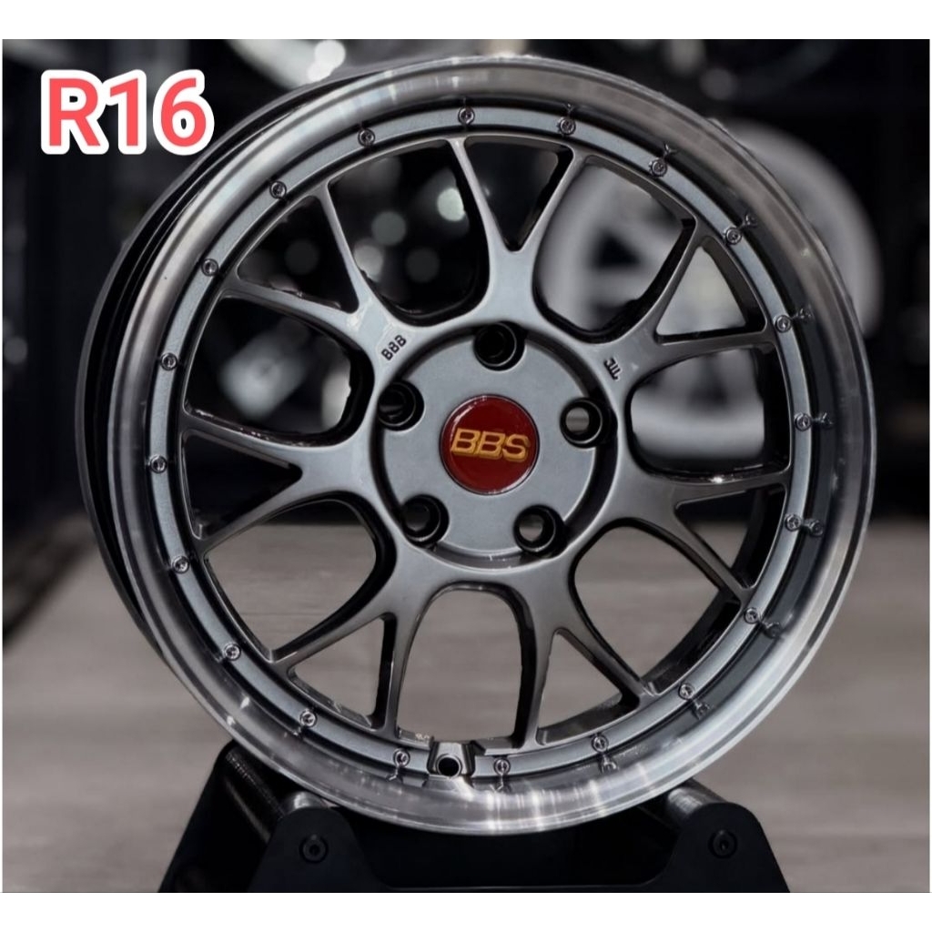 Velg BBS LMR R16 Hyper Black Lips Polish 5x114