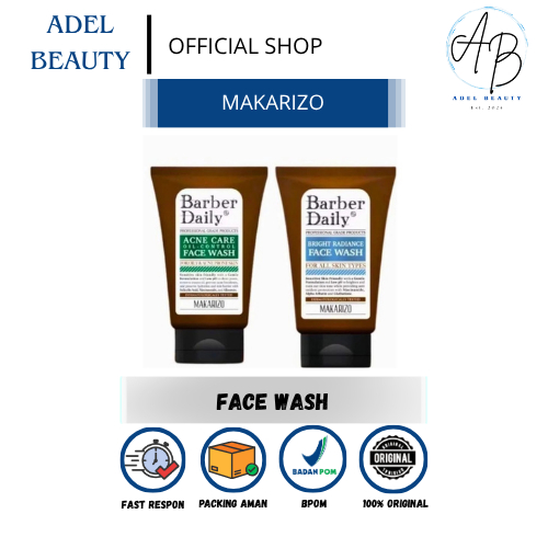MAKARIZO Barber Daily Face Wash | Barber Daily Acne Care Face Wash | Barber Daily Bright Radiance 10