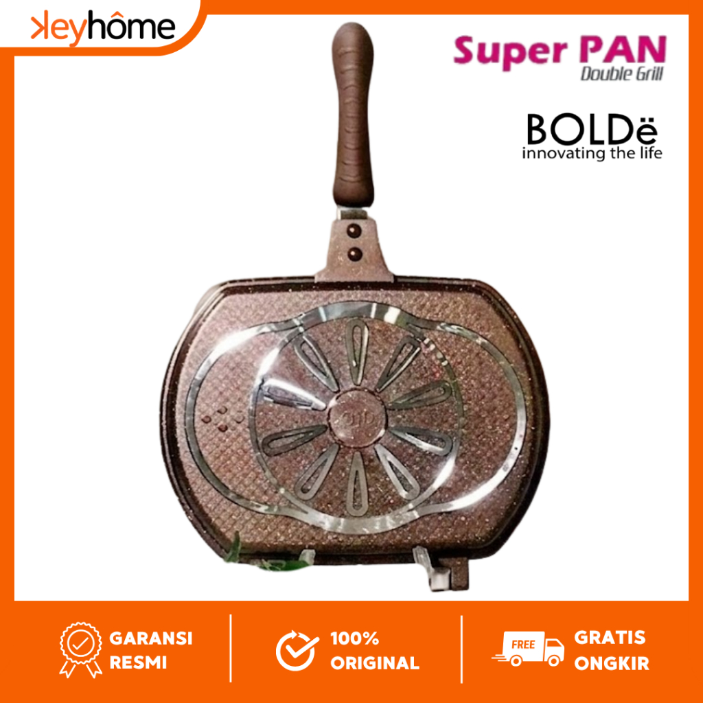 BOLDe Super Pan Double Grill 30 cm Granite