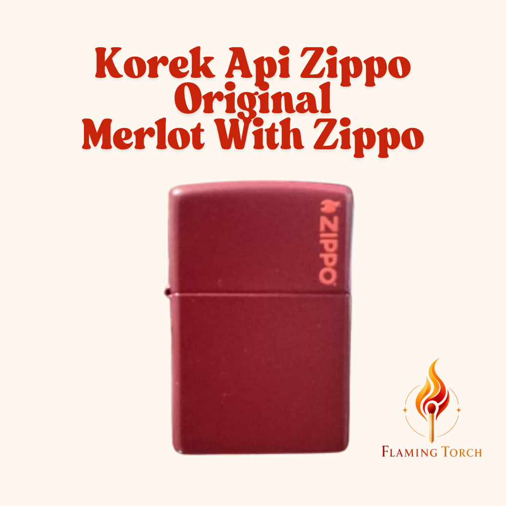 Korek Api Zipo Original Merlot With Zippo 46021ZL BNIB