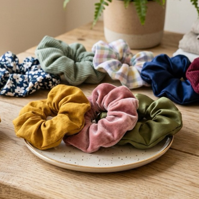[Buy 1 get 1 Free] bonus scrunchie Kunciran rambut cepol