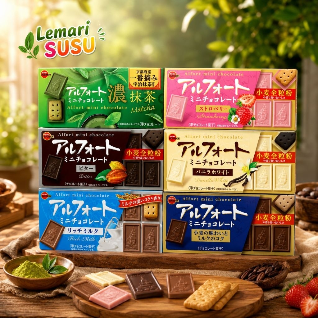 Bourbon alfort mini chocolate/alfort bourbon/coklat bourbon jepang