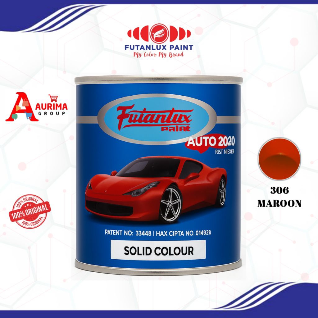 CAT DUCO FUTANLUX MAROON-306 CAT MOBIL MERK FUTANLUX 1LITER REPACK