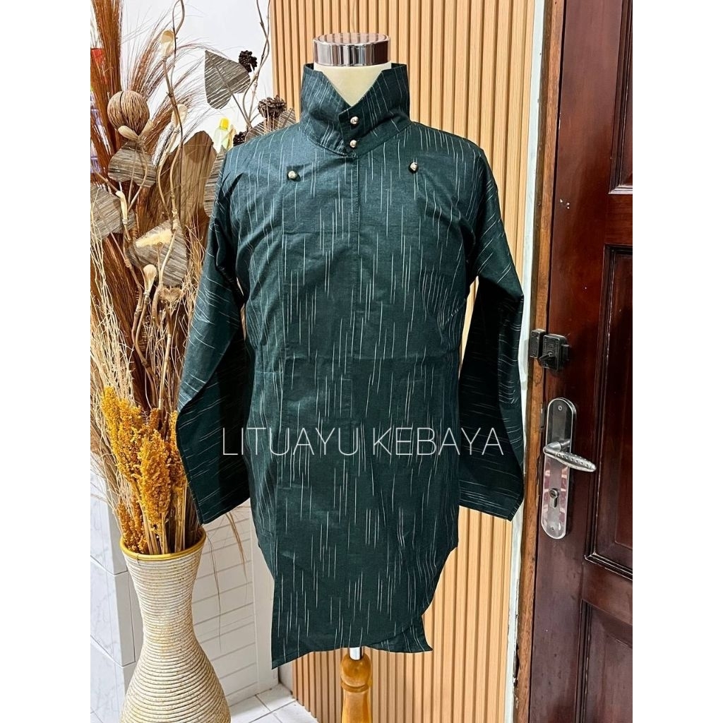[Premium] Surjan Lurik Modern, Motif Lidi - Baju Surjan / Baju Jawa Lurik Alusan