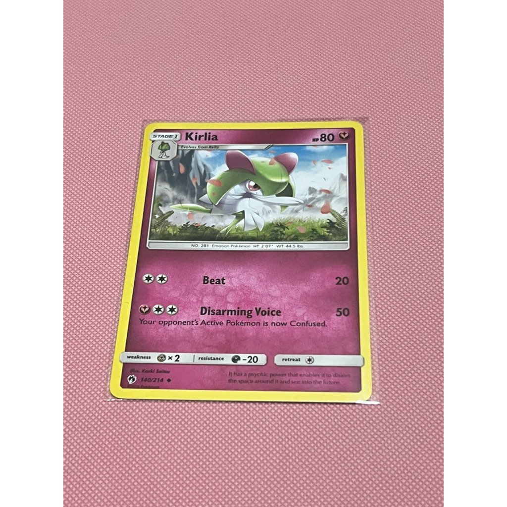 kartu pokemon kirlia 140/214 english