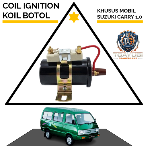 Koil Ignition Botol ORIGINAL Untuk Mobil Suzuki Carry 1.0, Komponen Mesin Otomotif ( TG AYUBI SPAREP