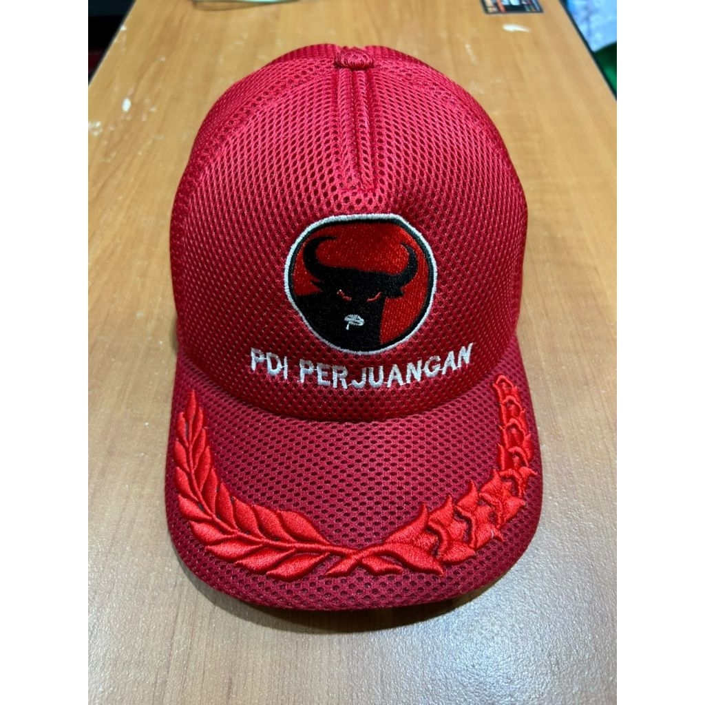 Topi Partai PDI Topi jarang Pdi Perjuangan Merah