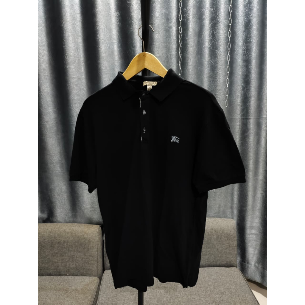 Burberry Black Polo Shirt Authentic Original