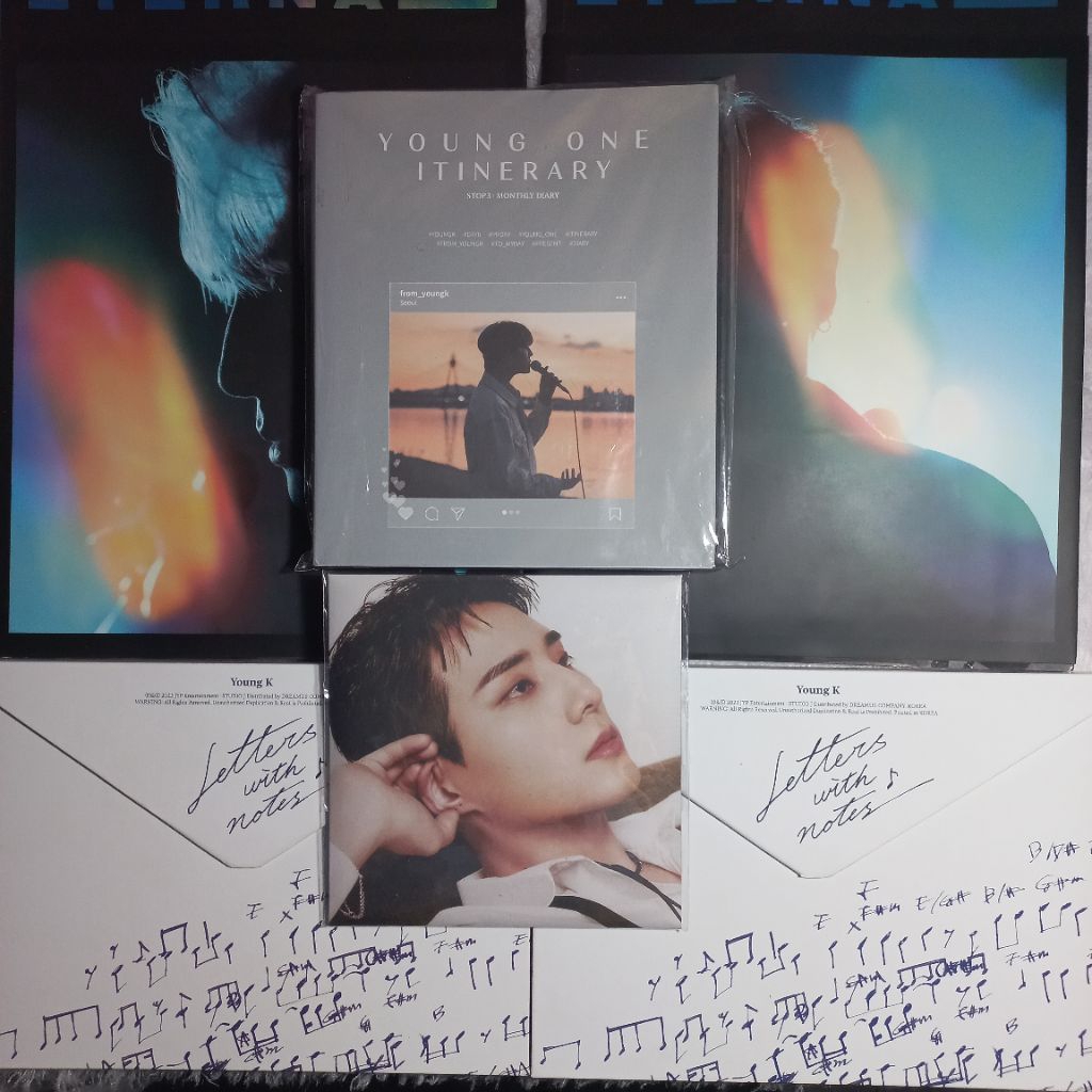 [READ DESK] Album Day6 Sungjin Young K Wonpil Dowoon The Decade Band Aid Eternal Letters With Notes 