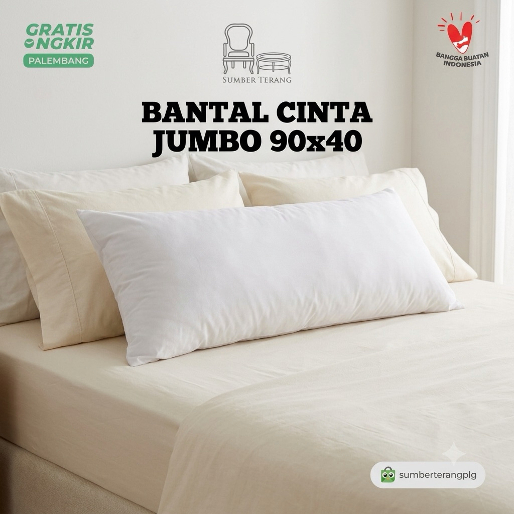 Bantal Cinta Bantal Jumbo Panjang Cinta 40×90 Body Pillow Bantal Panjang Bantal Tidur Bantal Kepala 