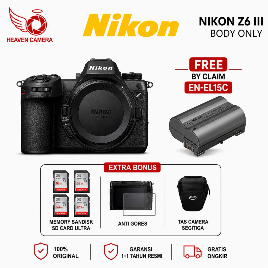 NIKON Z6 III BODY ONLY MIRRORLESS / NIKON Z6 MARK III BODY ONLY / NIKON Z6 III