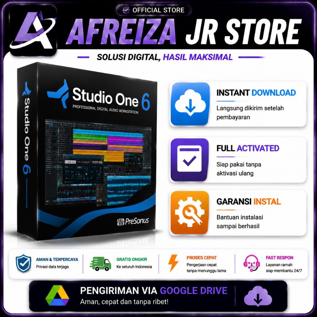 STUDIO ONE 6 TERBARU 2024 GRATIS PLUGIN MIXING DAN MASTERING