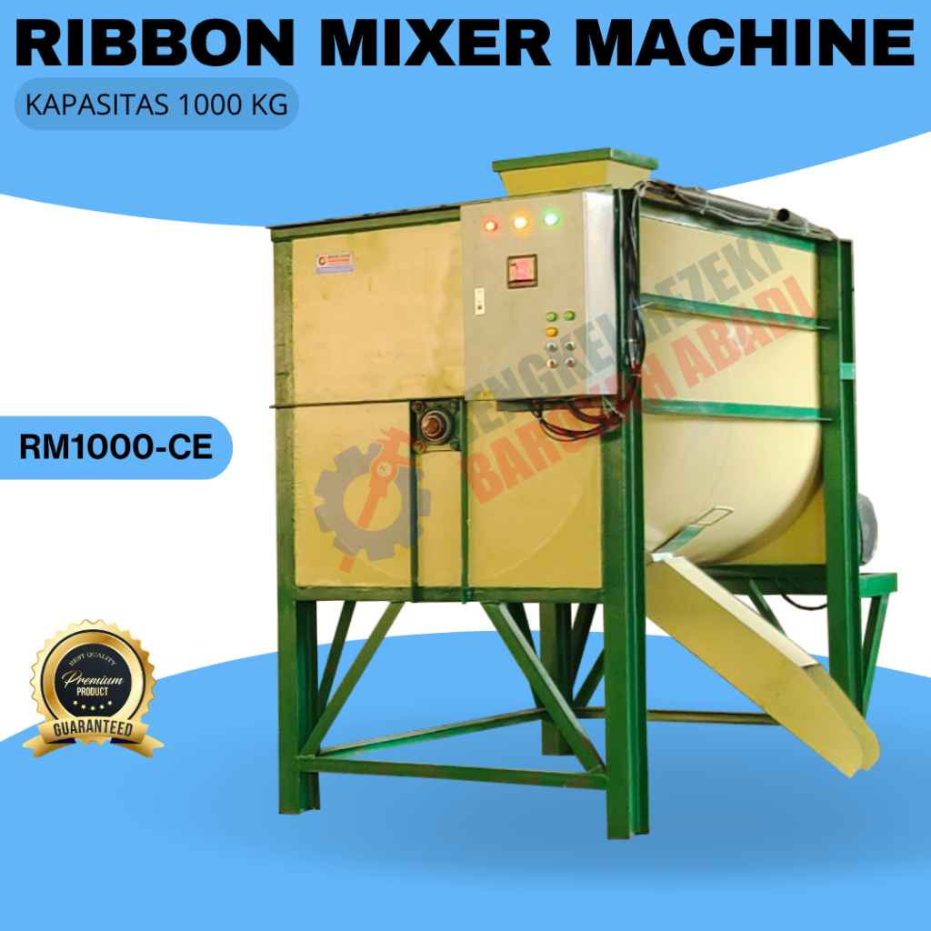 Mesin Mixer Industri Pertanian Pengaduk Granule Pakan Ternak Dilengkapi Contro Panel Aman Untuk Pemu