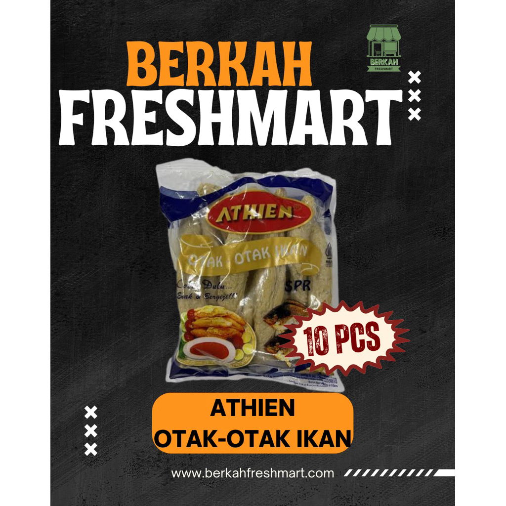 ATHIEN Otak-Otak Ikan Super Isi 10 Pcs - Halal, Bebas Formalin, Gurih