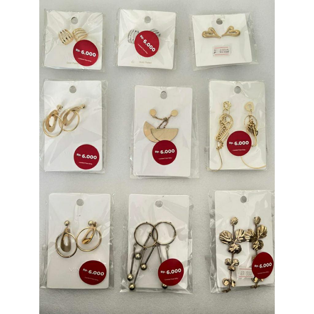Miniso Accesories Anting Kalung Titanium Anti Karat Premium Anting Kalung Titanium