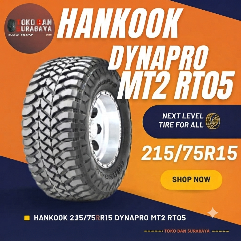 BAN MOBIL HANKOOK HK 215/75R15 215/75 R15  21575R15 21575 R15 215/75/15 R15 R 15 DYNAPRO MT2RT05 MT2