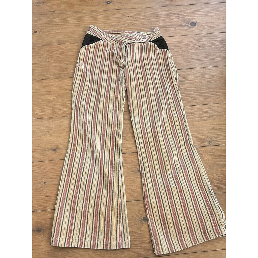 Preloved Cutbray Stripe Pants