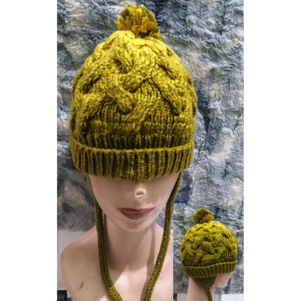 Topi Rajut Earflap anak model korea