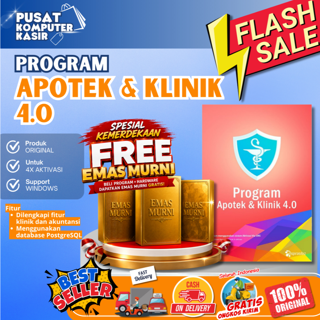 Program Apotek | Program Apotek dan Klinik | Program Apotek dan Klinik 4.0 | Program Kasir Apotek | 