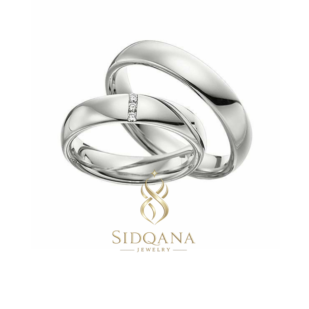 Sidqana Jewelry - Cincin Couple Silver Perak Murni - Couple Ring