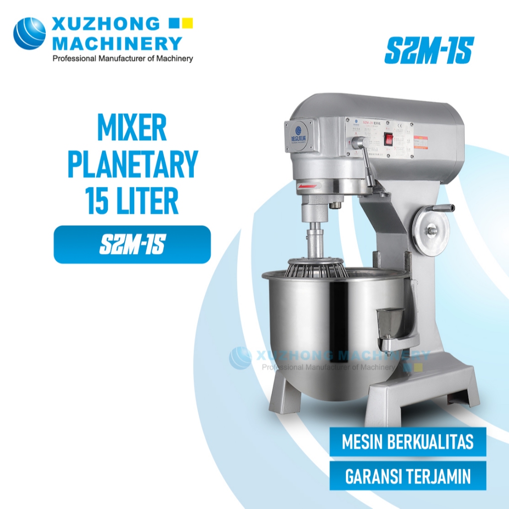 Mixer Planetary, Dough Mixer, Planetary MIxer, Mesin Pengaduk Adonan Roti, Mixer Roti SZM-15