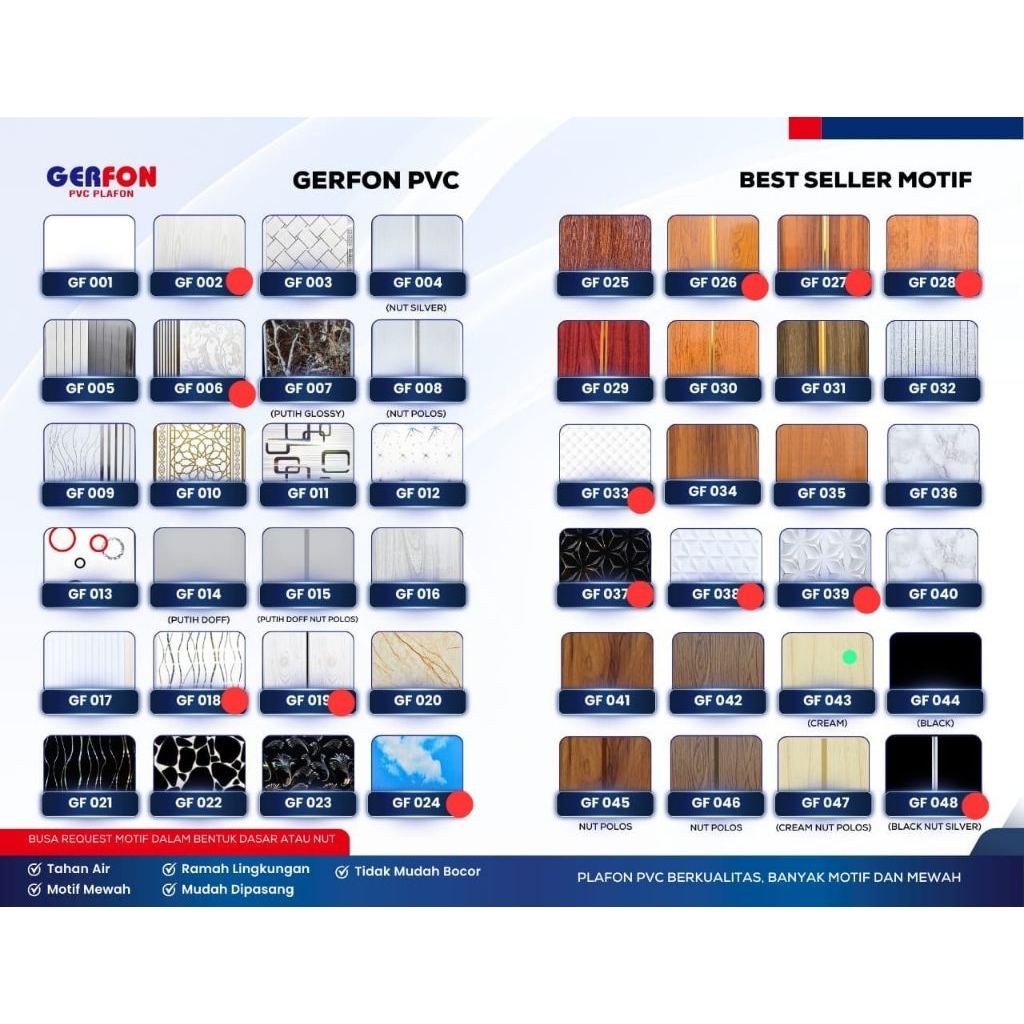 plafon pvc 6 meter surabaya