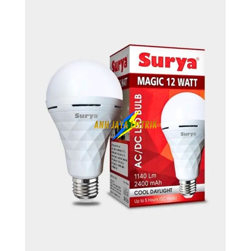 LAMPU EMERGENCY SURYA MAGIC 9W,12W,18W