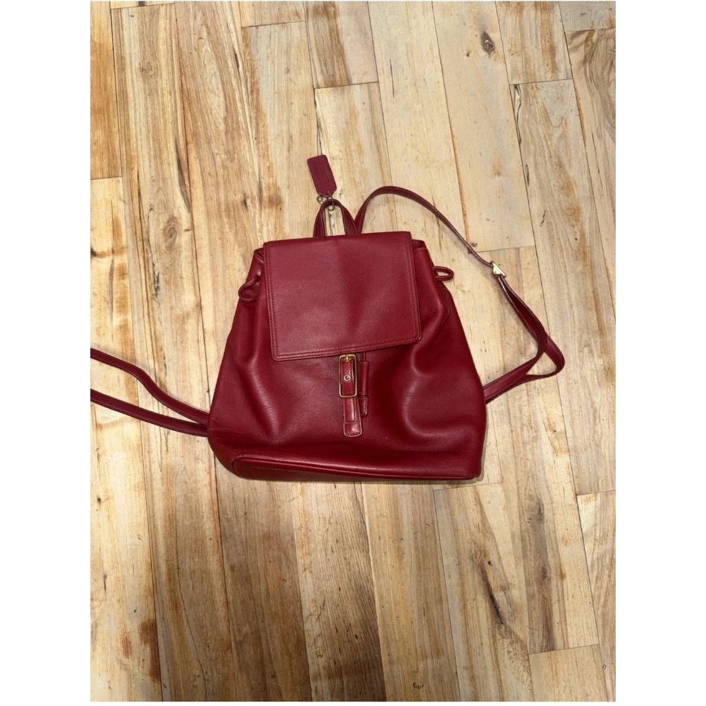 vintage red COC backpack